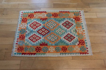Hand-Made Mazar Kilim From Afghanistan