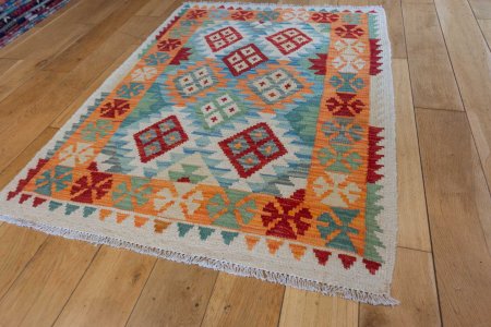 Hand-Made Mazar Kilim From Afghanistan