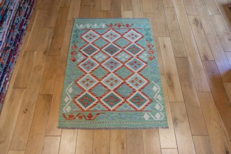 Hand-Made Mazar Kilim From Afghanistan