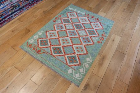 Hand-Made Mazar Kilim From Afghanistan