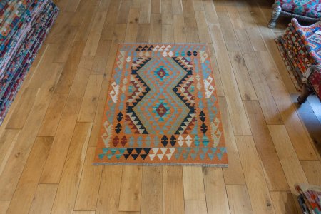 Hand-Made Mazar Kilim From Afghanistan