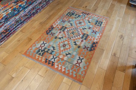 Hand-Made Mazar Kilim From Afghanistan