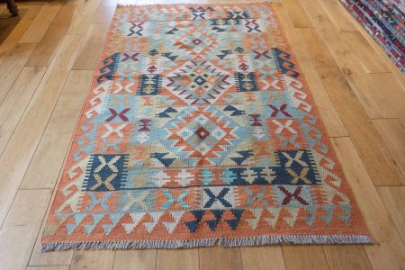 Hand-Made Mazar Kilim From Afghanistan