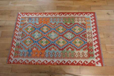 Hand-Made Mazar Kilim From Afghanistan