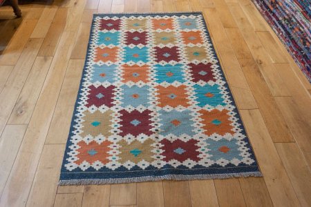 Hand-Made Mazar Kilim From Afghanistan