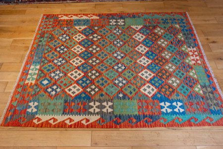 Hand-Made Mazar Kilim From Afghanistan