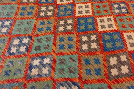 Hand-Made Mazar Kilim From Afghanistan