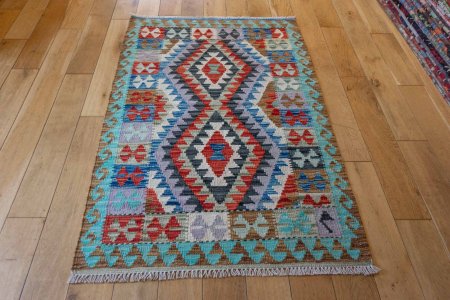 Hand-Made Mazar Kilim From Afghanistan