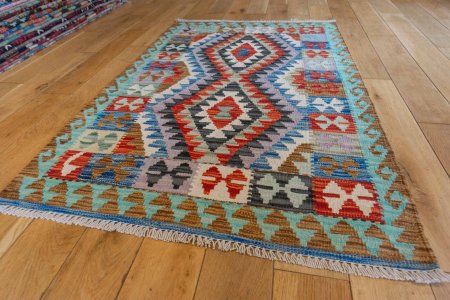 Hand-Made Mazar Kilim From Afghanistan