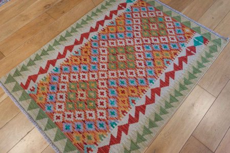 Hand-Made Mazar Kilim From Afghanistan