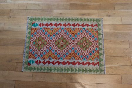 Hand-Made Mazar Kilim From Afghanistan