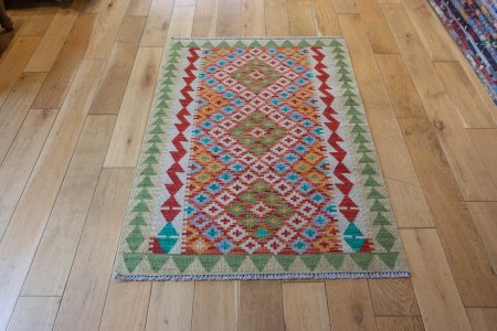 Hand-Made Mazar Kilim From Afghanistan