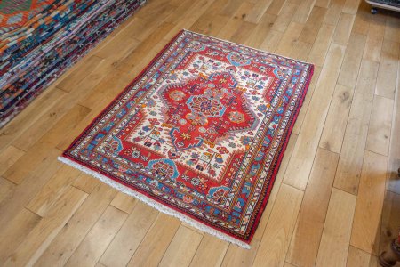 Hand-Knotted Nahavand Rug From Iran (Persian)