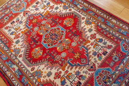 Hand-Knotted Nahavand Rug From Iran (Persian)