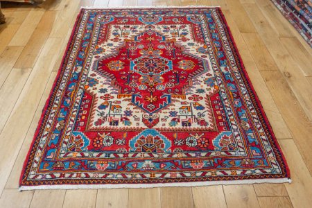 Hand-Knotted Nahavand Rug From Iran (Persian)
