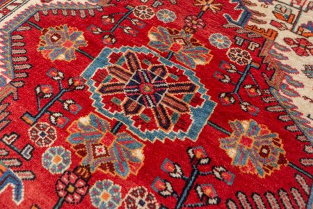 Hand-Knotted Nahavand Rug From Iran (Persian)