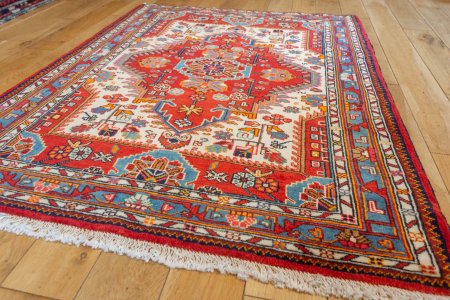 Hand-Knotted Nahavand Rug From Iran (Persian)