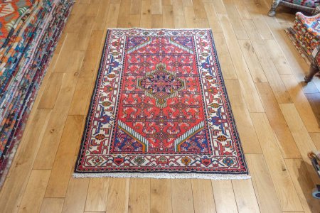 Hand-Knotted Enjilas Rug From Iran (Persian)