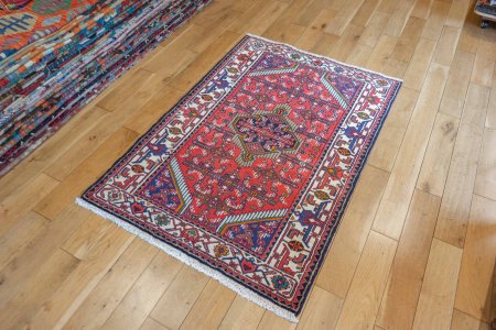 Hand-Knotted Enjilas Rug From Iran (Persian)