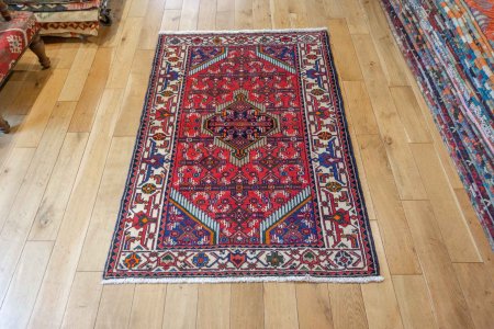 Hand-Knotted Enjilas Rug From Iran (Persian)