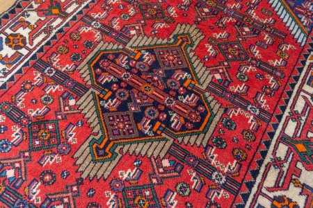 Hand-Knotted Enjilas Rug From Iran (Persian)