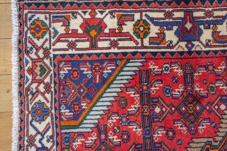 Hand-Knotted Enjilas Rug From Iran (Persian)