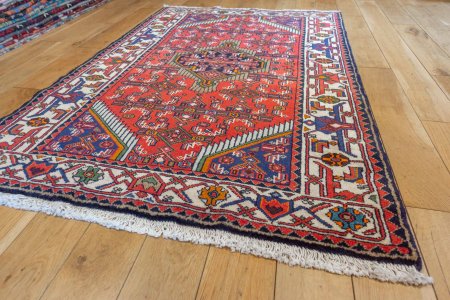 Hand-Knotted Enjilas Rug From Iran (Persian)