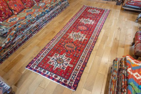 Hand-Knotted Karadjar Runner From Iran (Persian)