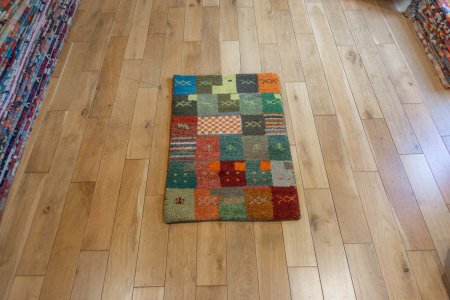 Hand-Knotted Indo Gabbeh Rug From India