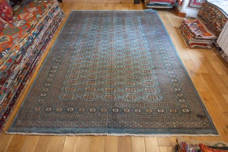 Hand-Knotted Bokhara Rug From Pakistan