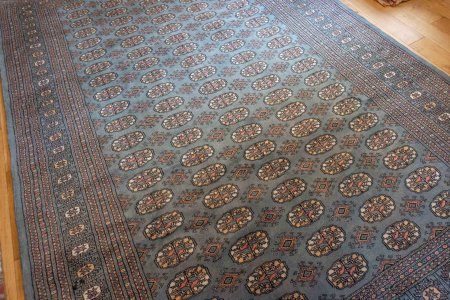 Hand-Knotted Bokhara Rug From Pakistan