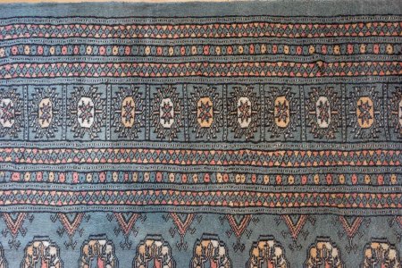 Hand-Knotted Bokhara Rug From Pakistan
