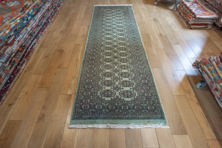 Hand-Knotted Bokhara Runner From Pakistan