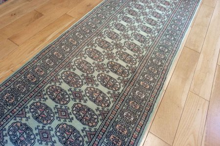Hand-Knotted Bokhara Runner From Pakistan