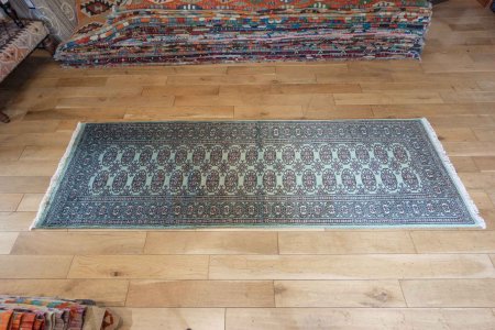 Hand-Knotted Bokhara Runner From Pakistan