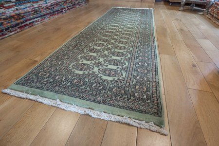 Hand-Knotted Bokhara Runner From Pakistan