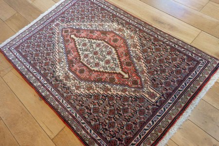 Hand-Knotted Senneh Rug From Iran (Persian)