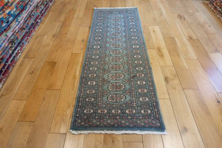 Hand-Knotted Bokhara Runner From Pakistan