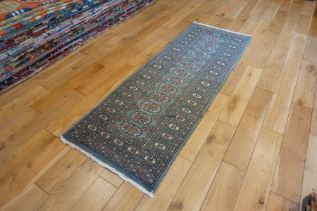 Hand-Knotted Bokhara Runner From Pakistan