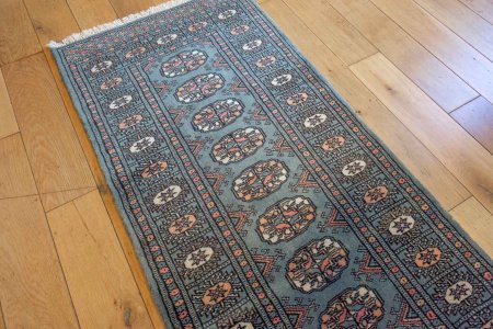 Hand-Knotted Bokhara Runner From Pakistan