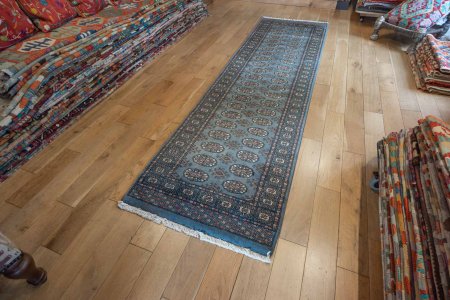 Hand-Knotted Bokhara Runner From Pakistan