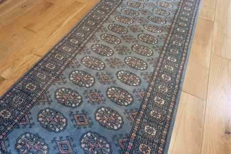 Hand-Knotted Bokhara Runner From Pakistan