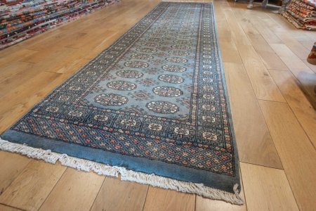 Hand-Knotted Bokhara Runner From Pakistan