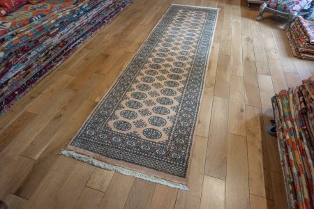 Hand-Knotted Bokhara Runner From Pakistan