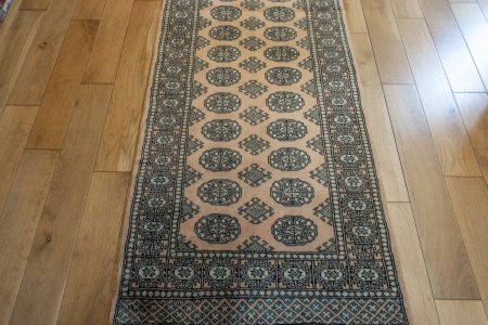 Hand-Knotted Bokhara Runner From Pakistan