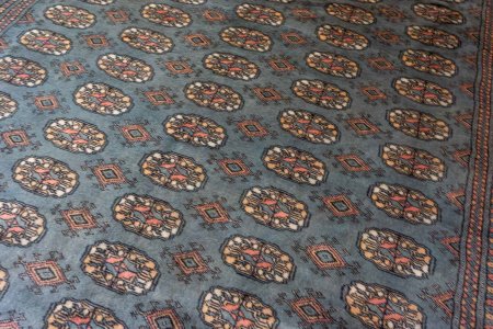 Hand-Knotted Bokhara Rug From Pakistan