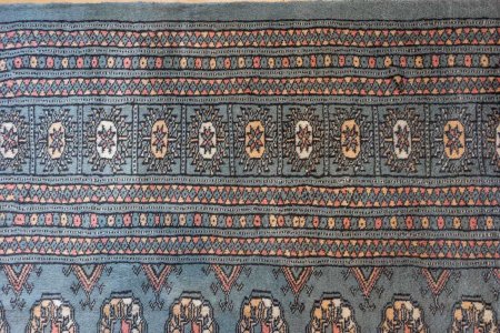 Hand-Knotted Bokhara Rug From Pakistan
