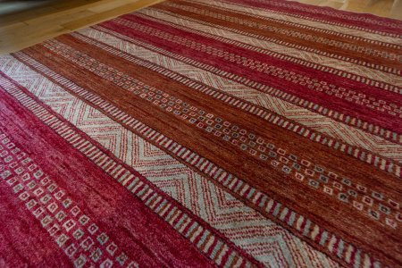 Hand-Knotted Afghan Khyber Rug From Afghanistan