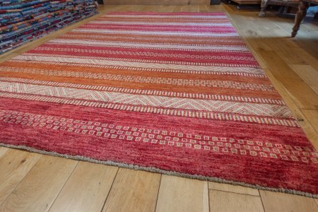 Hand-Knotted Afghan Khyber Rug From Afghanistan