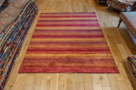 Hand-Knotted Afghan Khyber Rug From Afghanistan